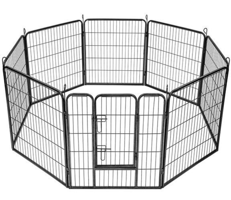 Metalinis maniežas-aptvaras gyvūnams, 160x80 cm