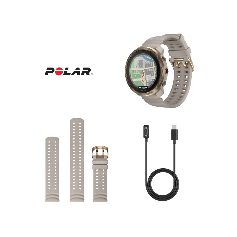 Sportinius laikrodžius POLAR VANTAGE M3 GREY-GOLD, S/L