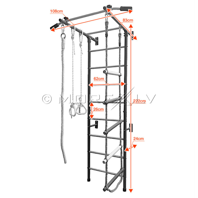 Swedish wall for children RESTPRO® KID-2 Green - used for one photo shoot!