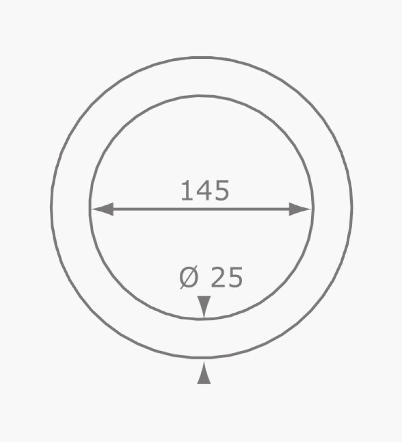 Mediniai sportiniai žiedai Ø145 mm