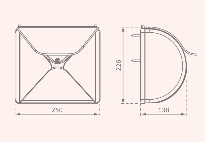 Kids postbox with fixation, КВТ, 25x23x14 mm