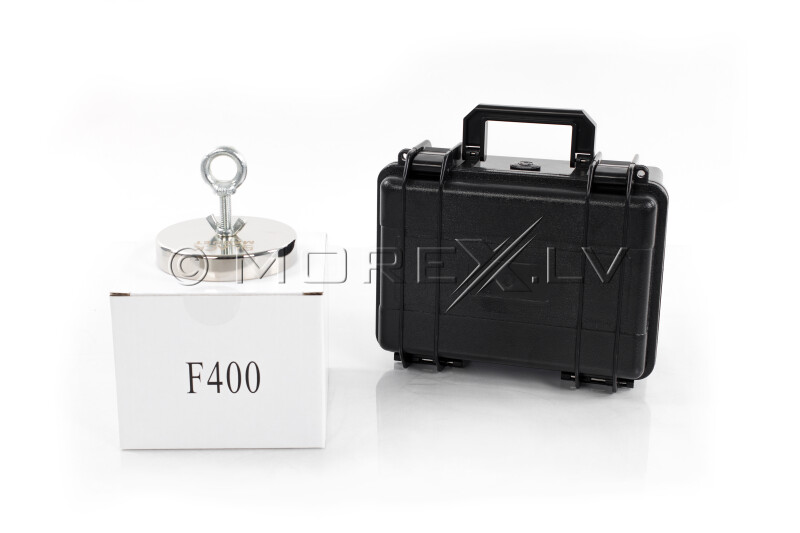 Magnetinis ieškiklis 400 kg Black Magnet F400 with case BOX400