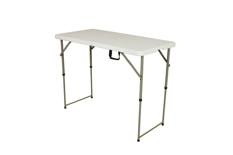 Fold in Half Adjustable Table 122x61x48-74 cm