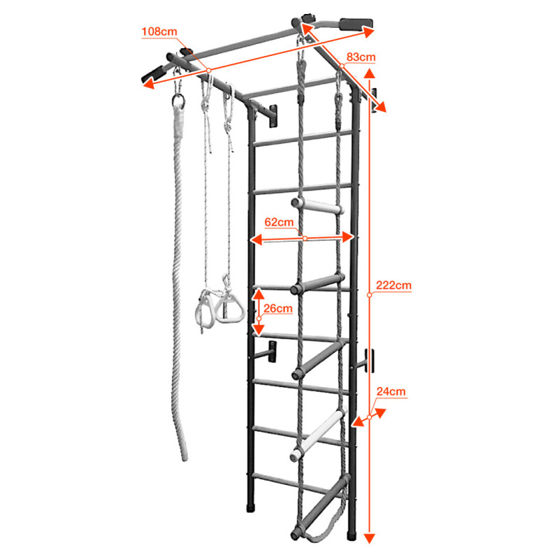 Детская шведская стенка RESTPRO® KID-2 Red