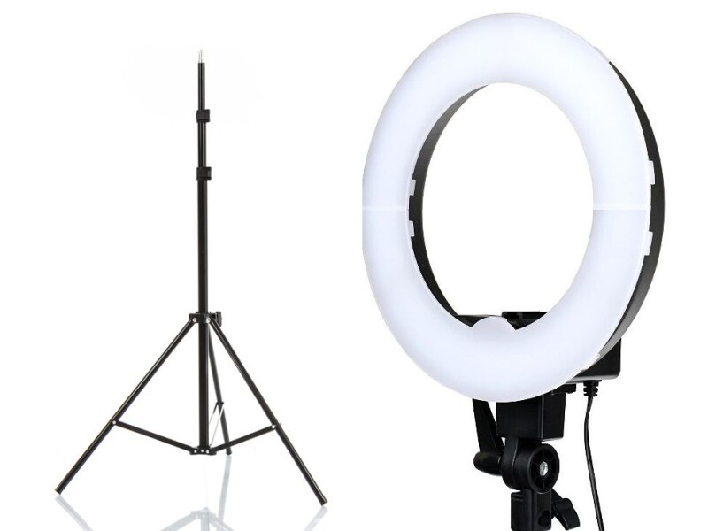 Žiedinė fotografavimo ir filmavimo LED lempa Ø30 cm, 35W (foto_04263)