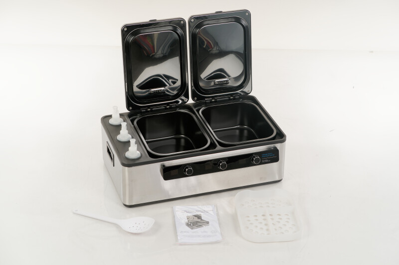 Massage hot stone and Massage oil heater with three bottles