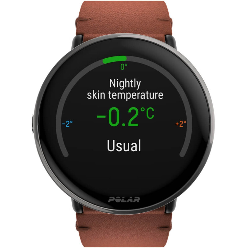 Sportinius laikrodžius POLAR IGNITE 3 TITANIUM BRONZE LEATHER, S-L