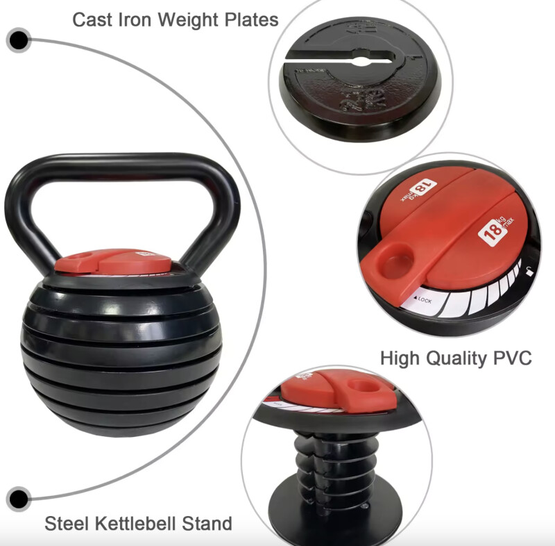 Reguliuojamas svoris 18 kg