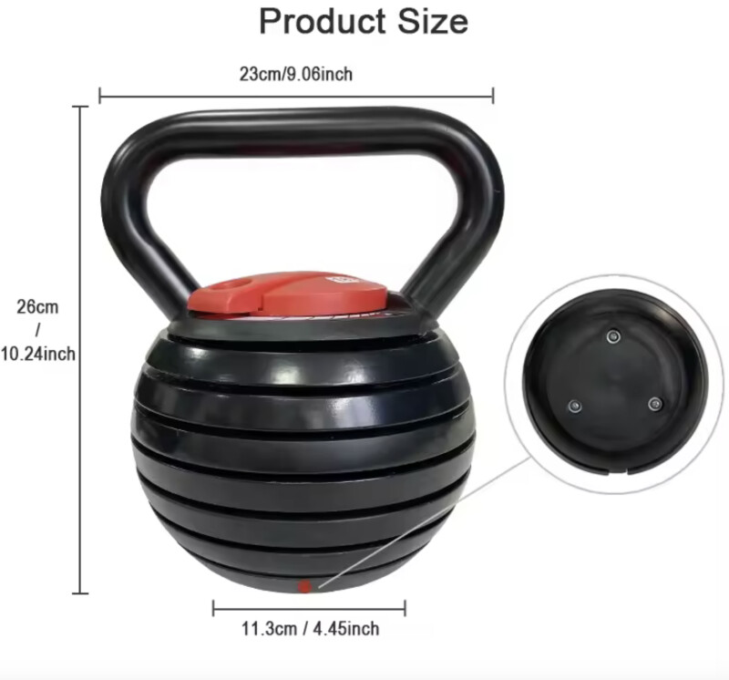 Adjustable kettlebell 18 kg