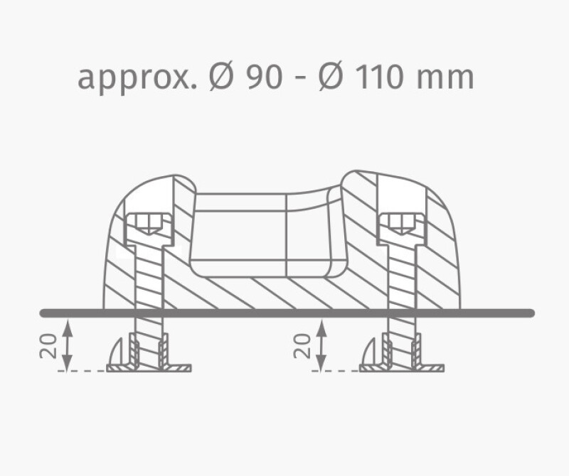 Laipiojimo sienelės akmenys КВТ Ø100-120 mm, įvairiaspalviai, 5 vnt.