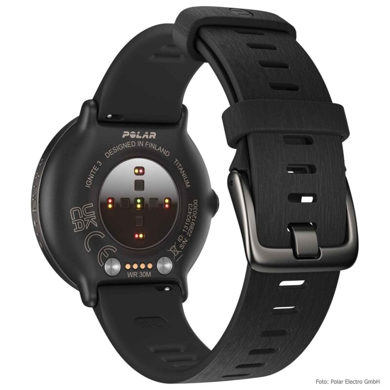 Sportinius laikrodžius POLAR IGNITE 3 TITANIUM BLACK, S-L