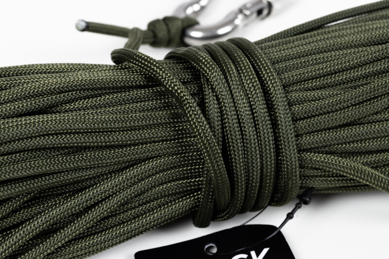 4 mm x 30 m virvė paracord paieškos magnetui Black Magnet