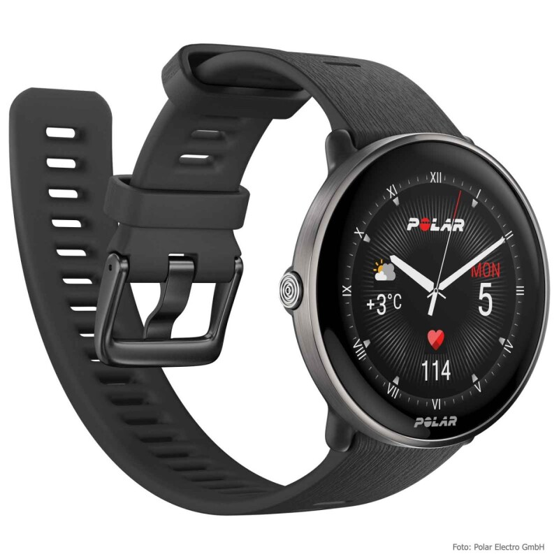 Sportinius laikrodžius POLAR IGNITE 3 TITANIUM BLACK, S-L