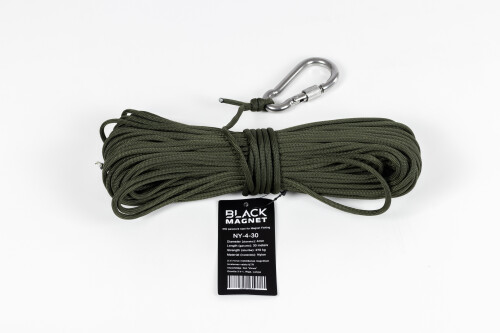 4 mm x 30 m paracord rope for Search Magnet "Black Magnet"