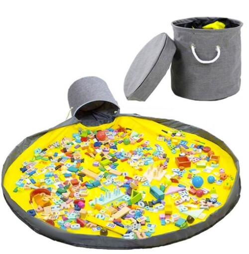 Basket for toys with mat 135 cm