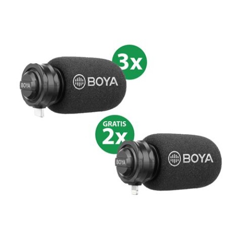 Boya Special discount kit 3x BY-DM100 and 2x BY-DM200