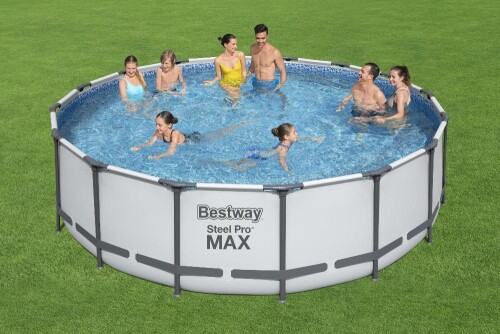 Frame pool Bestway Steel Pro Max Set 488x122 cm, with filter pump and accessories (5612Z)