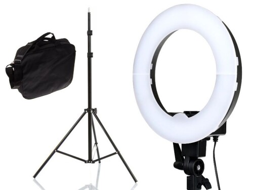 Žiedinė fotografavimo ir filmavimo LED lempa Ø30 cm, 35W (foto_04263)