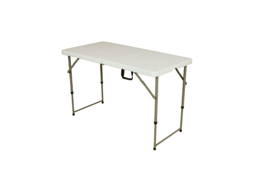 Fold in Half Adjustable Table 122x61x48-74 cm