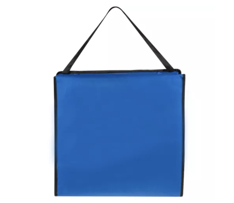 Beach mat with backrest + pillow, blue