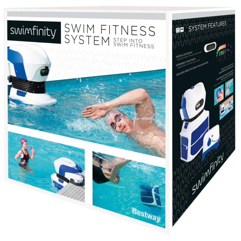 Bestway 58517 Swimfinity™ Swim Fitness System with remote controller for swimming pool from 457 cm