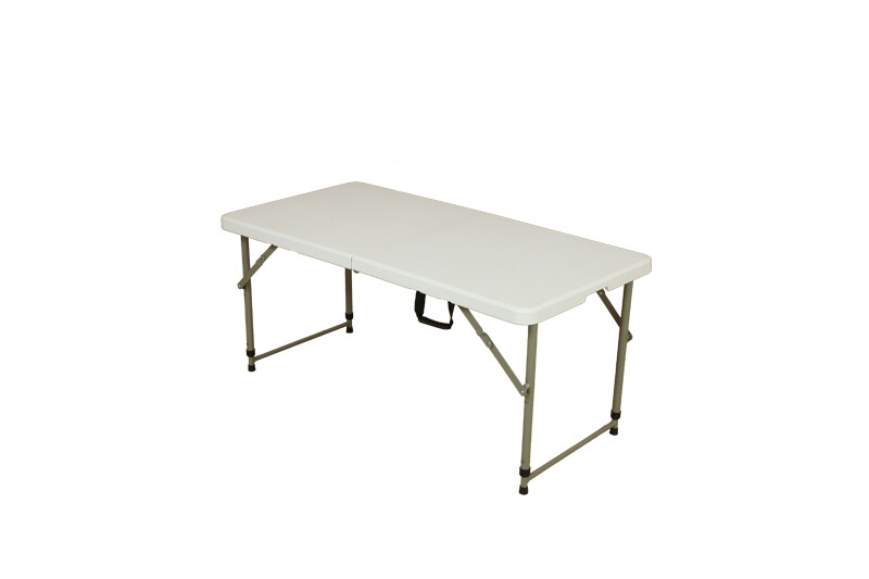 Fold in Half Adjustable Table 122x61x48-74 cm