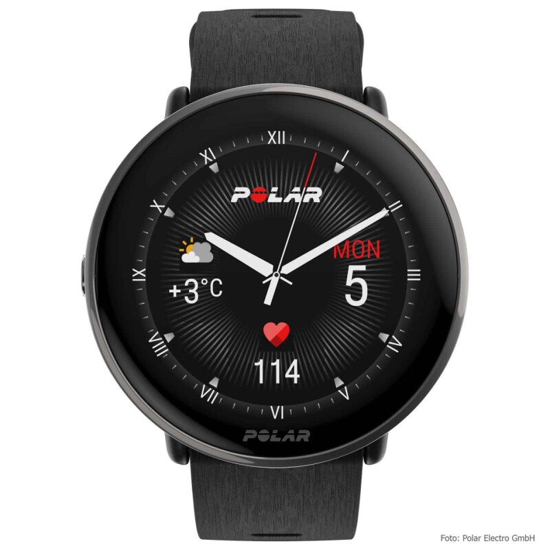 Sportinius laikrodžius POLAR IGNITE 3 TITANIUM BLACK, S-L